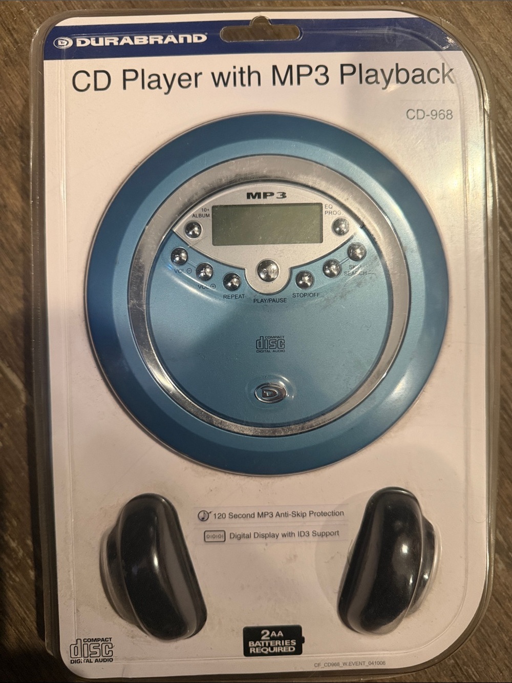 Vintage Durabrand CD-968 Portable CD MP3 Player New Sealed